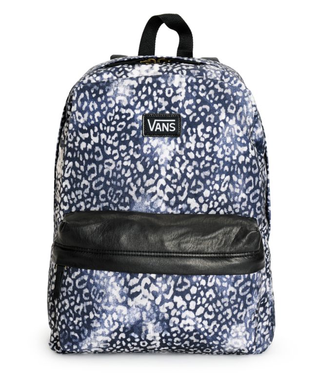 vans leopard print rucksack