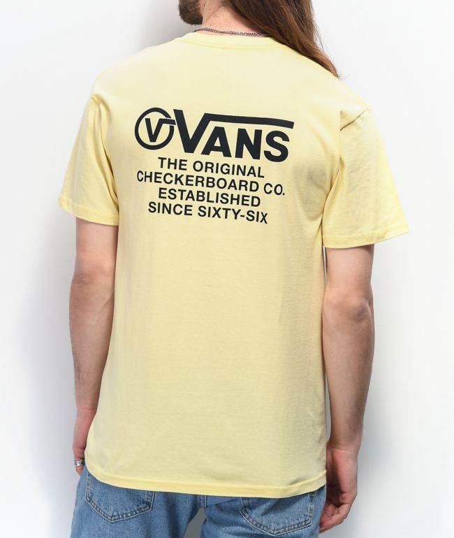 Vans Distortion Type Cream T-Shirt | Zumiez