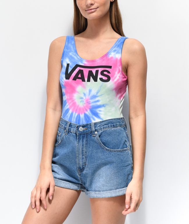 vans bodysuit and shorts