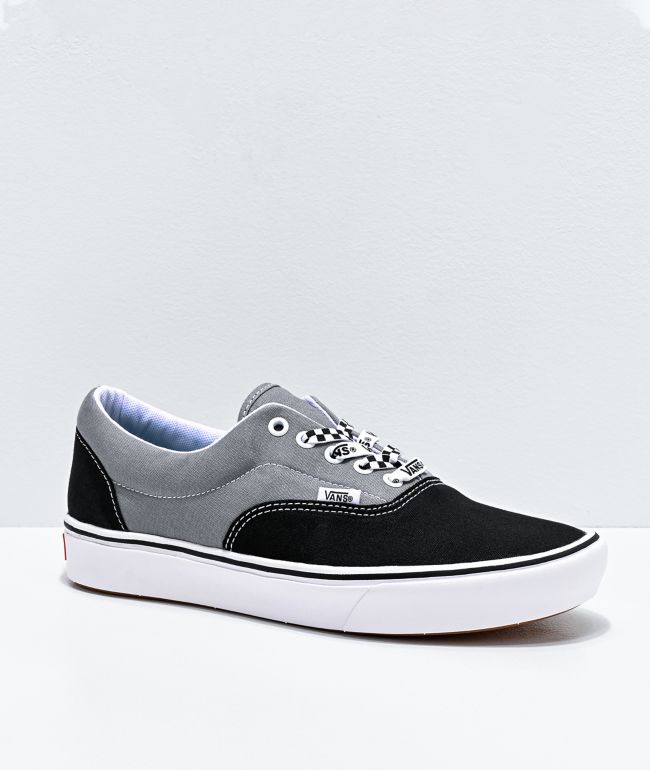 grey vans with grey laces