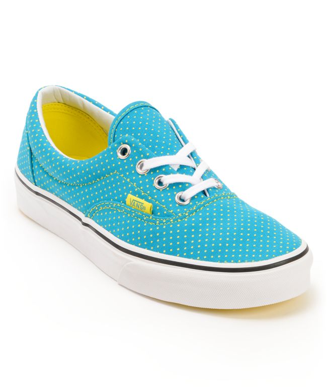 yellow polka dot shoes