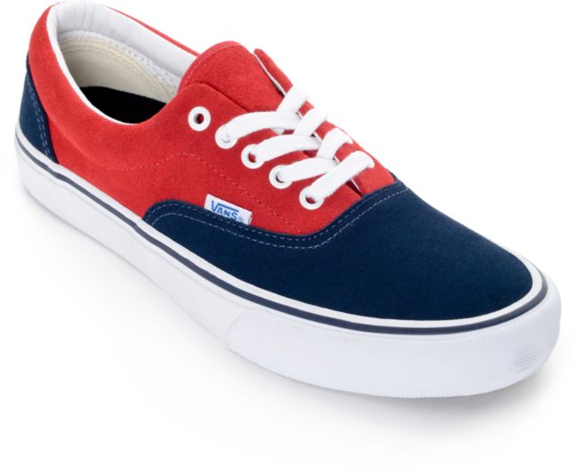 Vans Era Pro 50ª zapatos azules y rojos de skate (hombre) | Zumiez