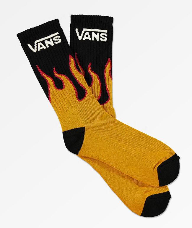 vans black crew socks