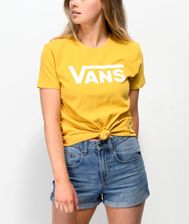 yellow vans shirt womens