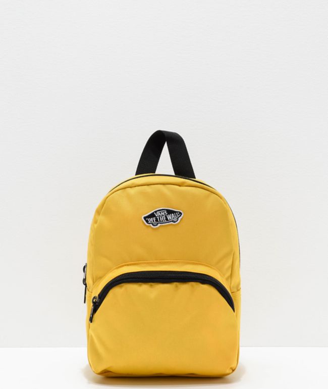 vans mini backpack yellow
