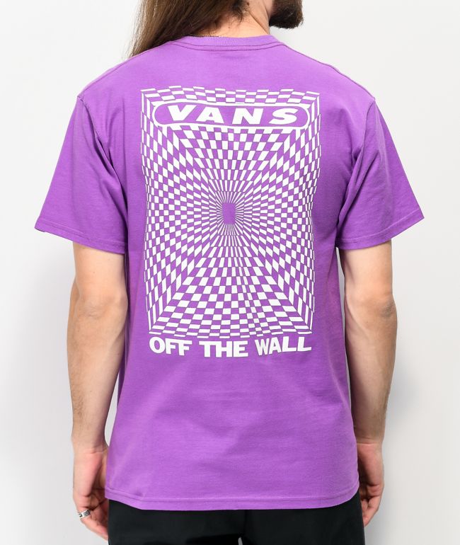 Vans Kaleidoscope Check Purple T-Shirt 