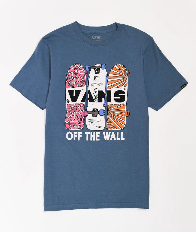 Vans Kids Grip Art Blue Mirage T-Shirt