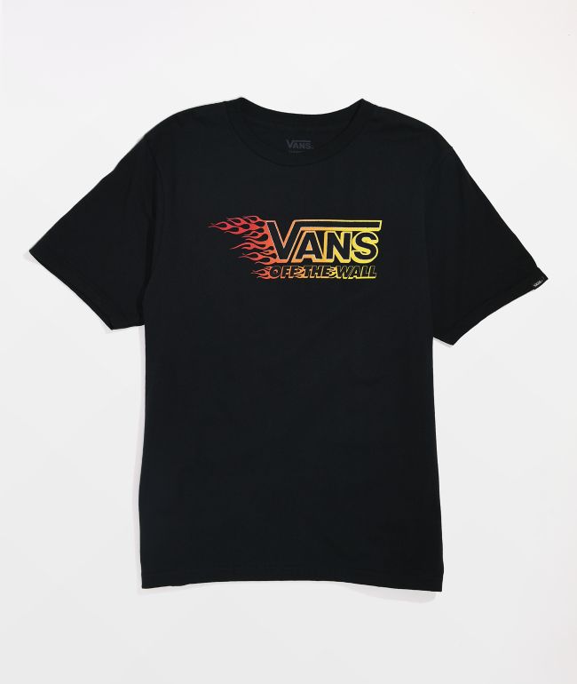 Vans Kids Metallic Flame Black T-Shirt