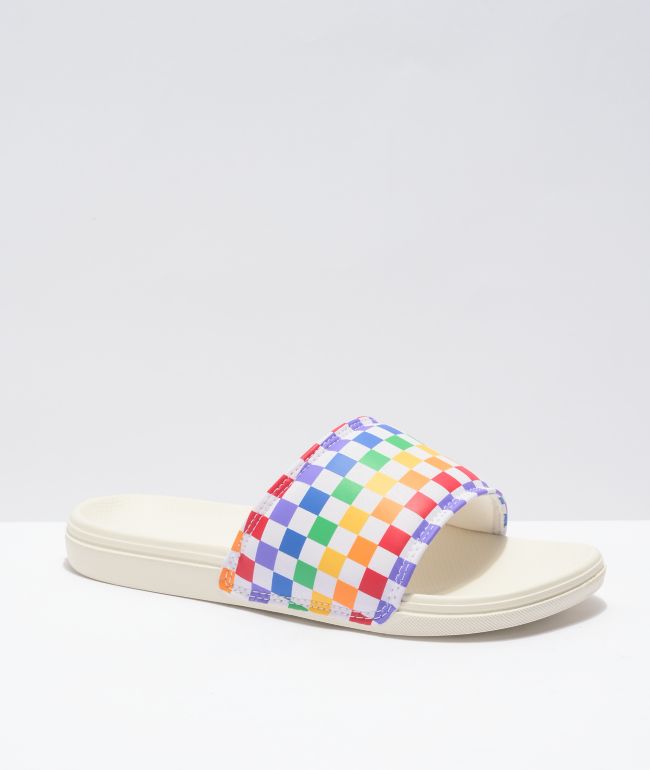 ekstremt Supermarked Ufrugtbar Vans La Costa Rainbow Slide Sandals | Zumiez
