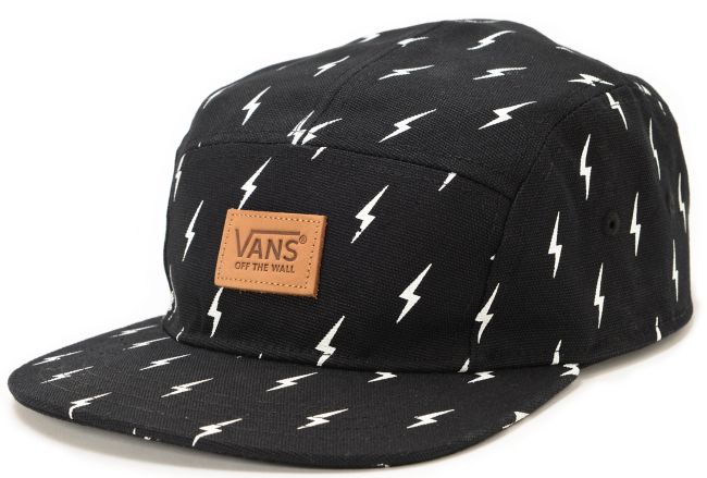lightning bolt vans black