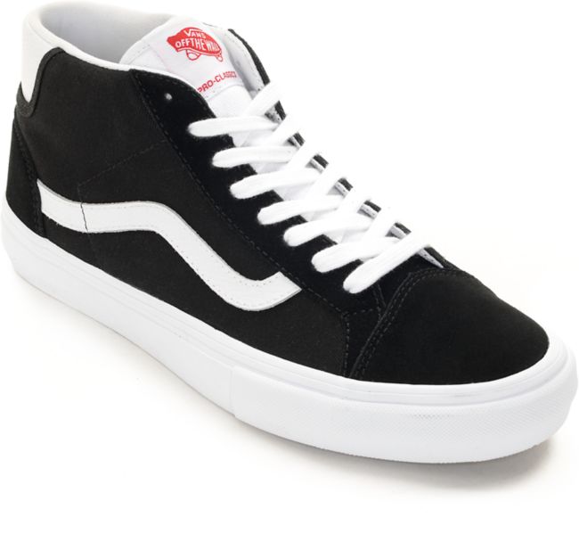 vans old skool mid black