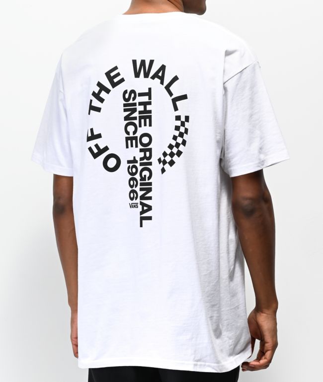 Vans Off The Wall Distort White T-Shirt | Zumiez