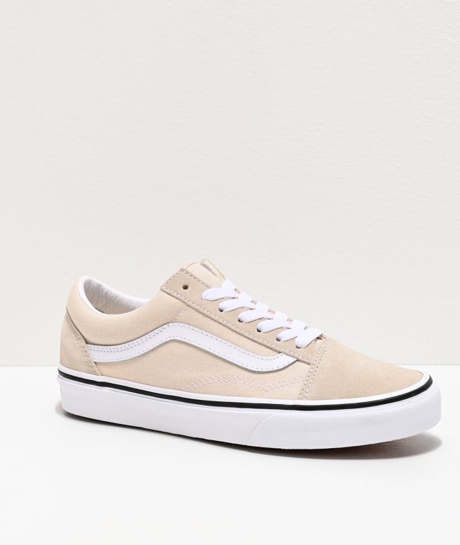 vans old skool in true white