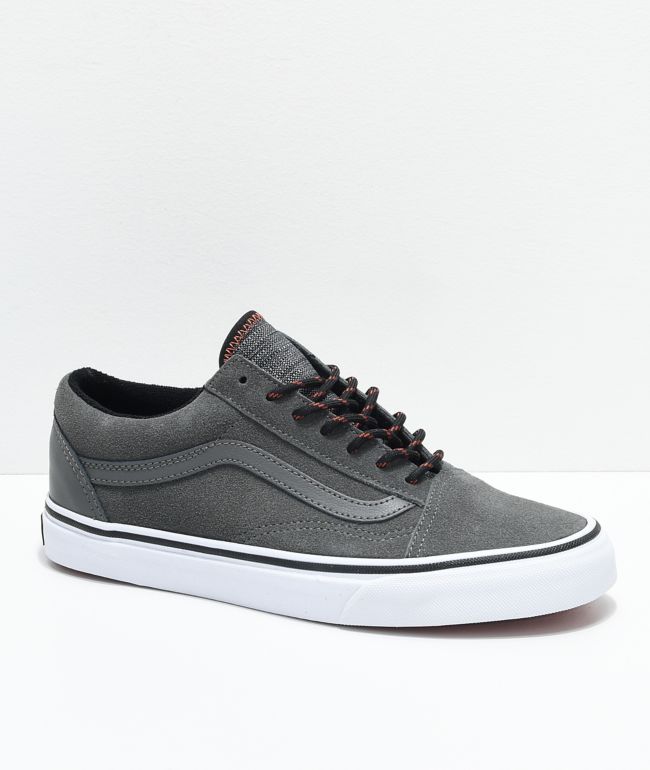dark gray old skool vans