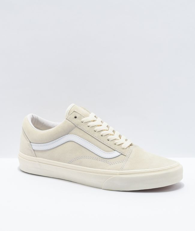 vans old skool suede white