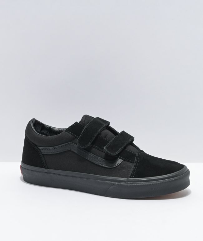 all black vans with straps