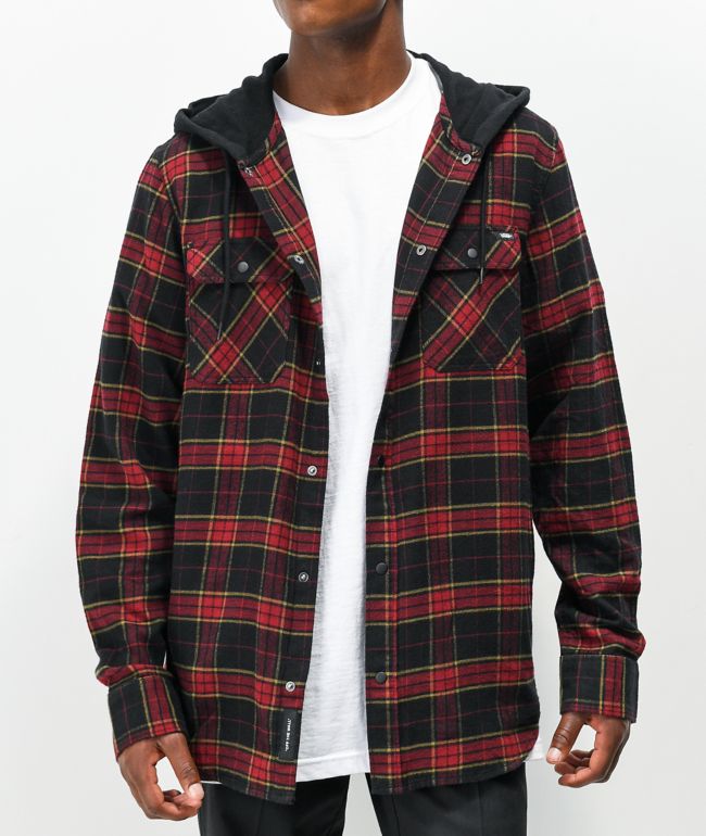 vans flannel red