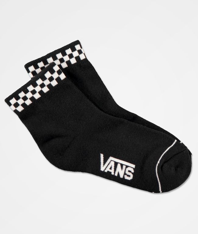 Vans Peek-A-Check Black Ankle Socks