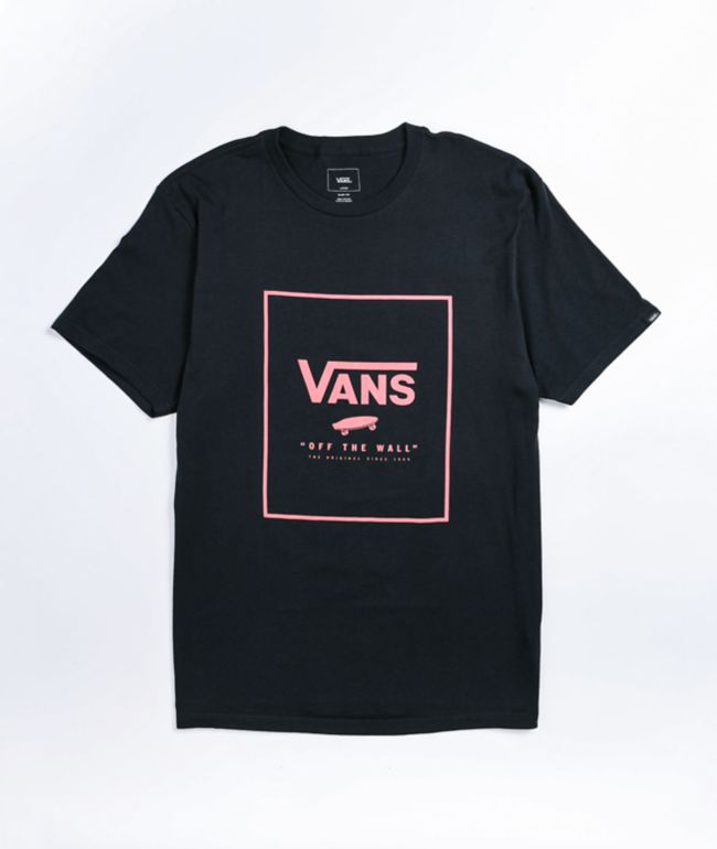 pink and black vans shirt