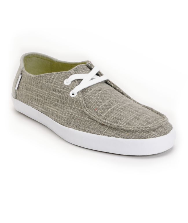 Vans Rata Vulc Woven Grey Skate Shoes 