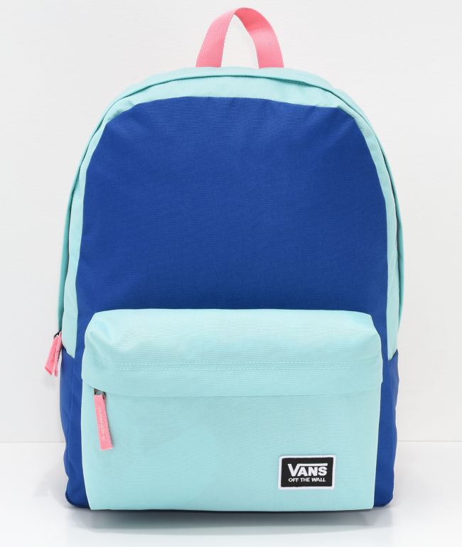 turquoise vans backpack