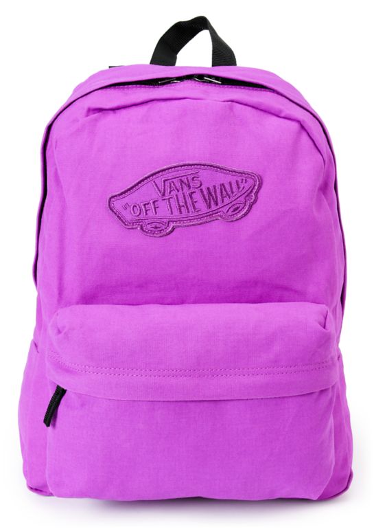 vans realm backpack purple
