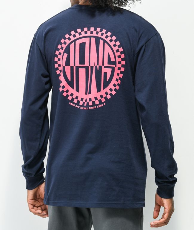 Vans Retro Circle Navy Long Sleeve T-Shirt