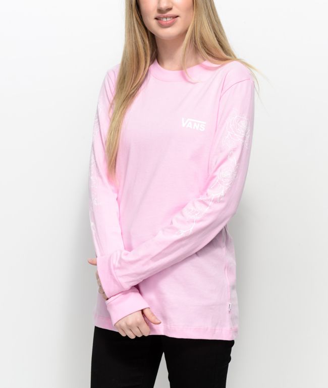 Vans Rose Pink Long Sleeve T-Shirt 