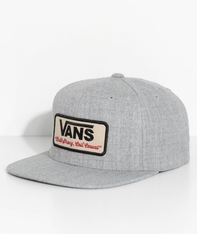 Vans Rowley Heather Grey Snapback Hat 