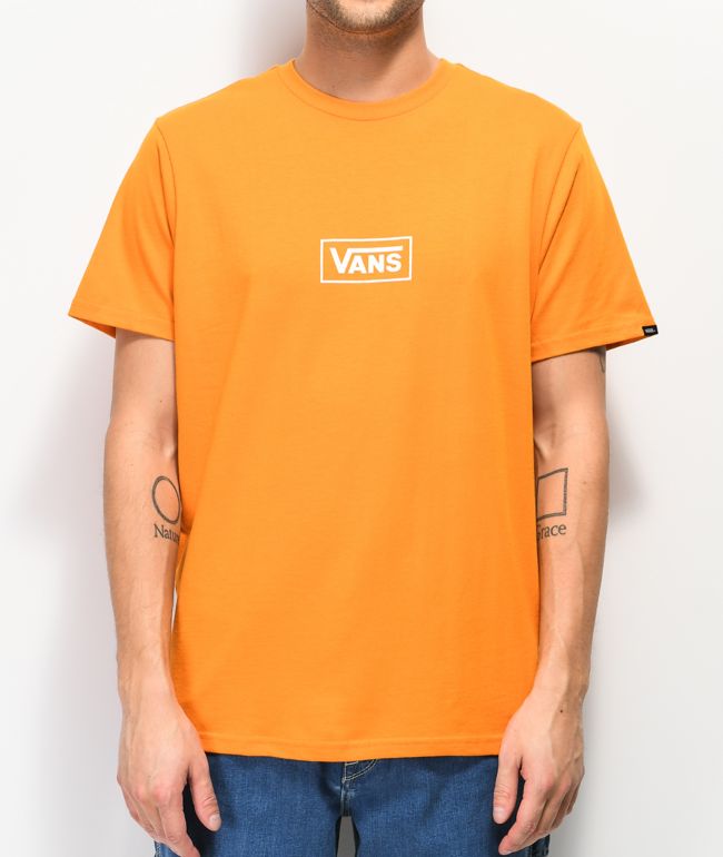 vans orange t shirt