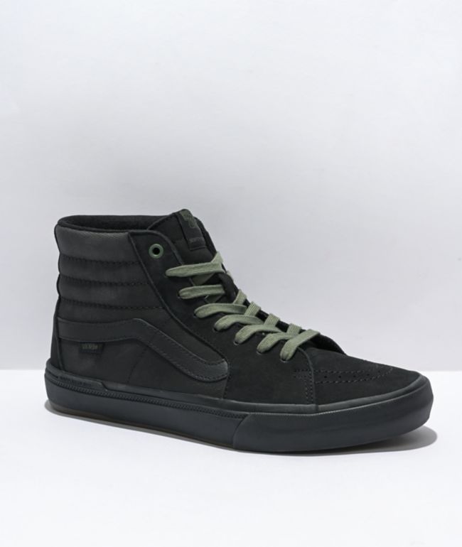 Vans Sk8-Hi BMX Black & Thyme Skate Shoes