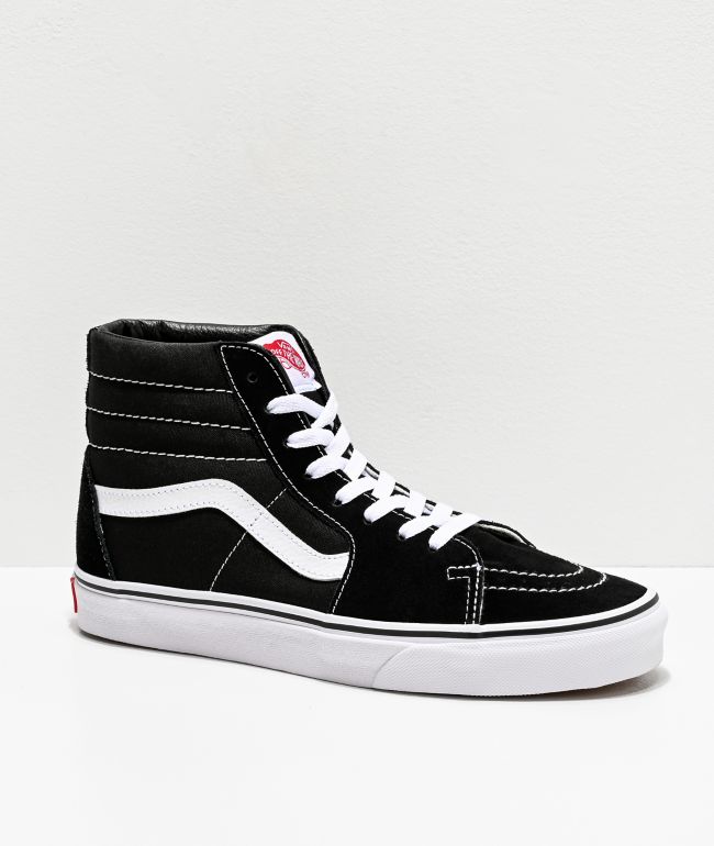 Vans Sk8-Hi Black \u0026 White Skate Shoes 