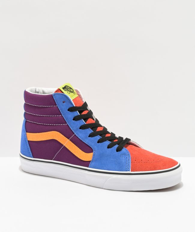 Vans Sk8-Hi Grape Juice & Marigold Skate Shoes