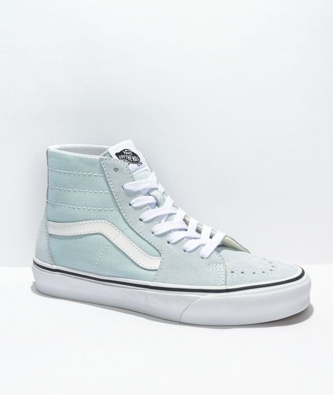 Vans Sk8-Hi Light Blue & White Skate Shoes
