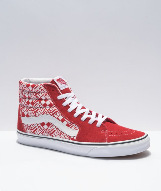 Sk8-Hi zapatos de de color rojo chile