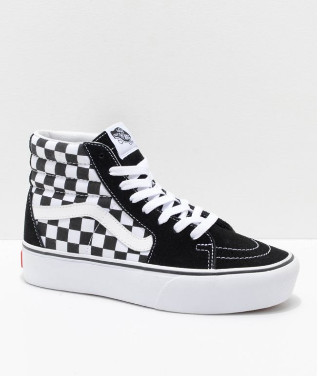 vans checkerboard platform sk8 hi