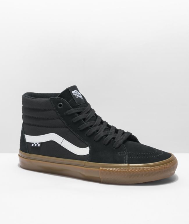 Vans Sk8-Hi Black Gum Skate Shoes