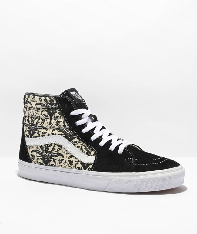 Vans Sk8-Hi Tapestry Black & Bone zapatos de skate