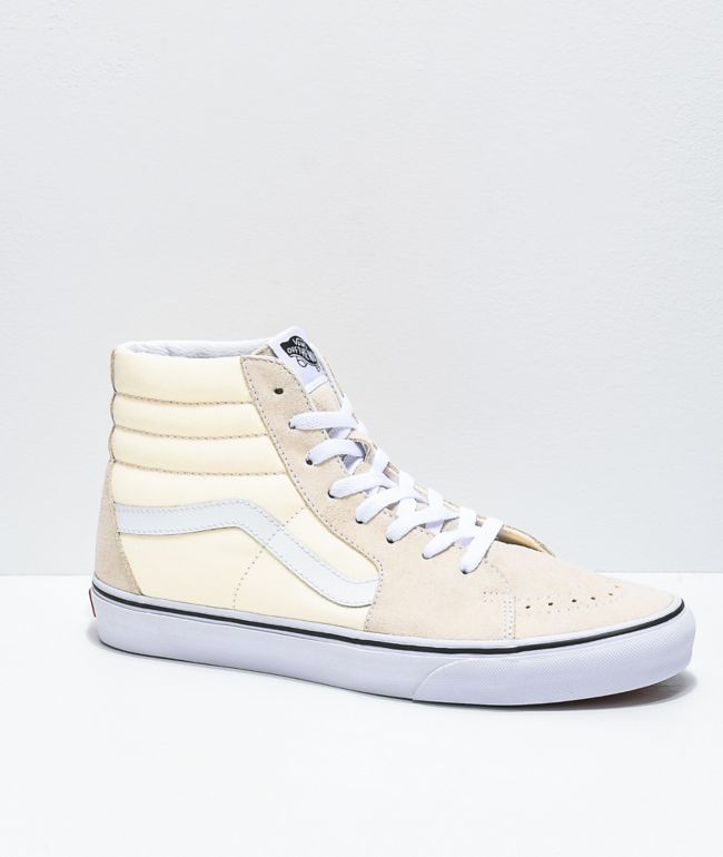 Vans Sk8-Hi zapatos de skate blancos | Zumiez