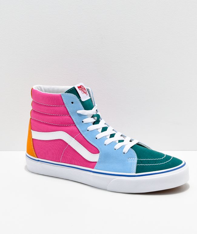 Vans Sk8-Hi zapatos de skate de colores vibrantes | Zumiez