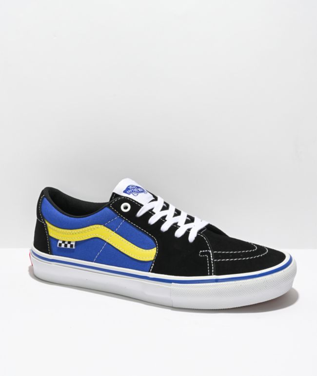 Vans Sk8-Low Black Blue Skate Shoes