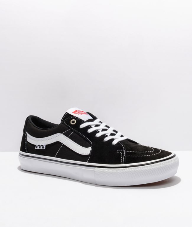 Vans Skate Sk8Low Black & White Skate Shoes