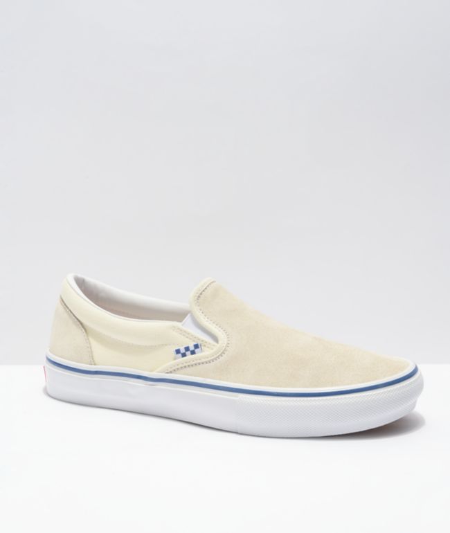 Vans Skate Slip-On Off-White \u0026 Blue 