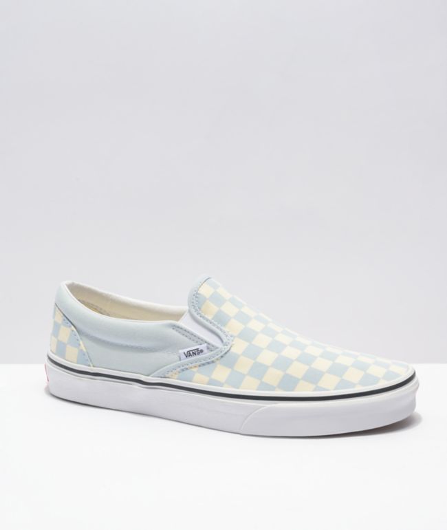 white checkerboard vans shoes