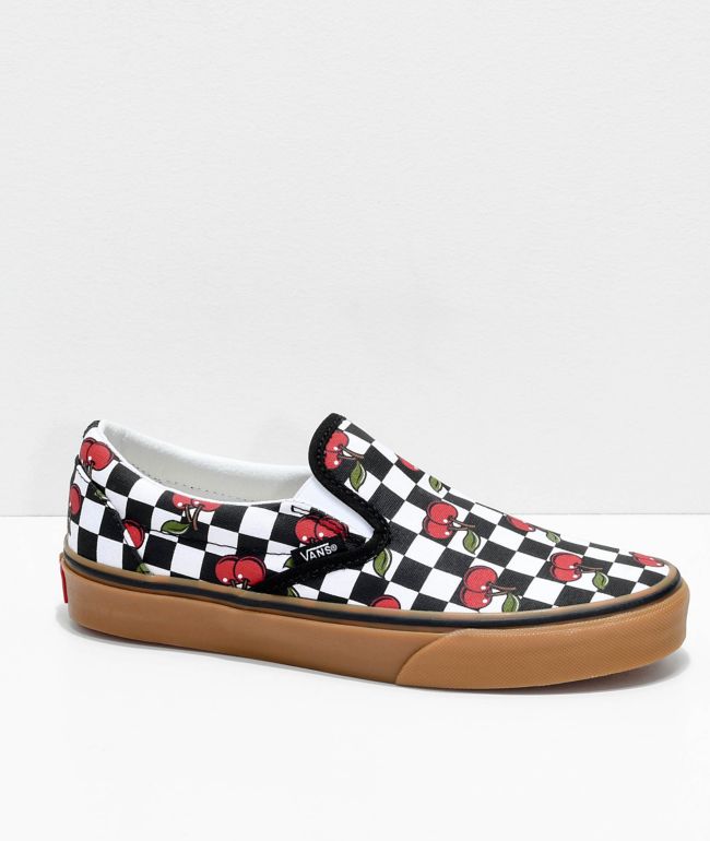 Vans cherry checker cheap