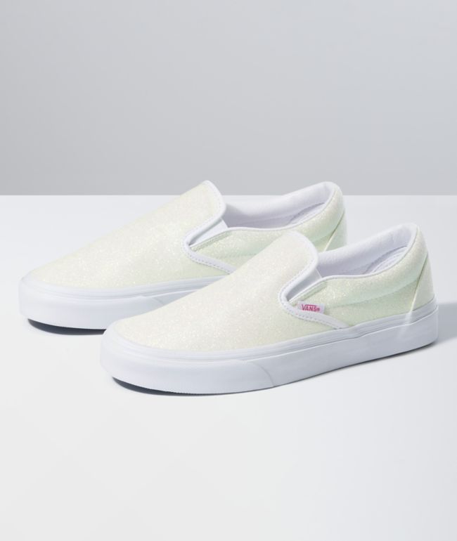 vans uv classic glitter slip on