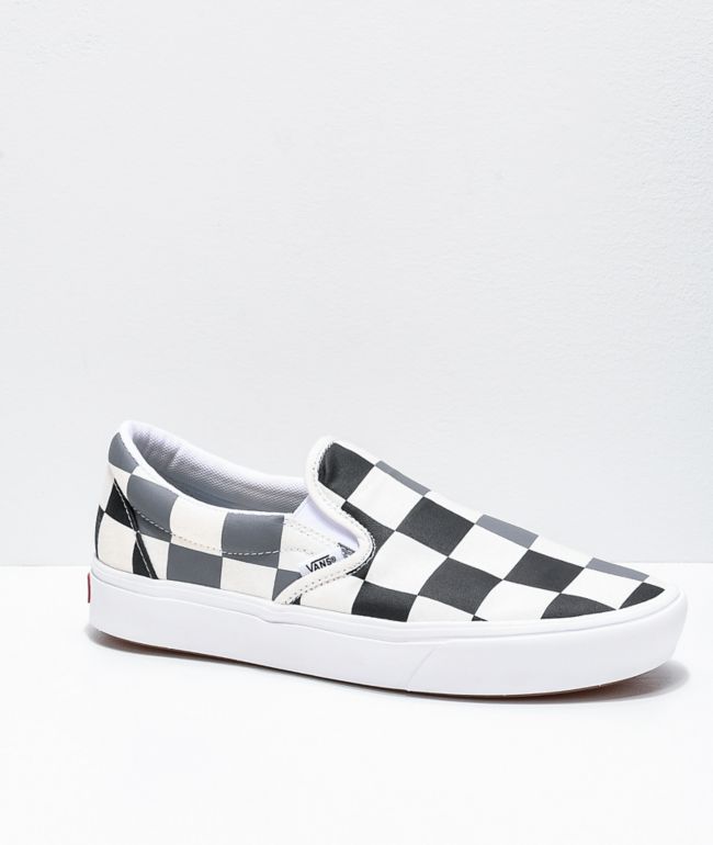 Half black half white slip on vans new arrivals