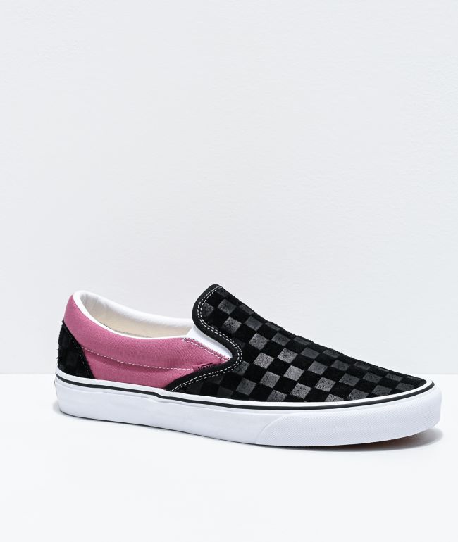 black and white checkered vans with roses