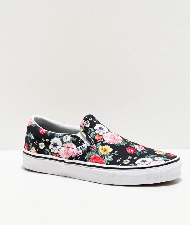 Vans Slip-On Garden Floral Skate Shoes 