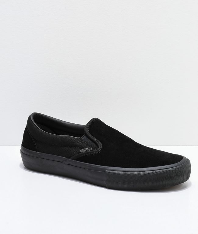 Vans Slip-On Pro Blackout zapatos de skate | Zumiez